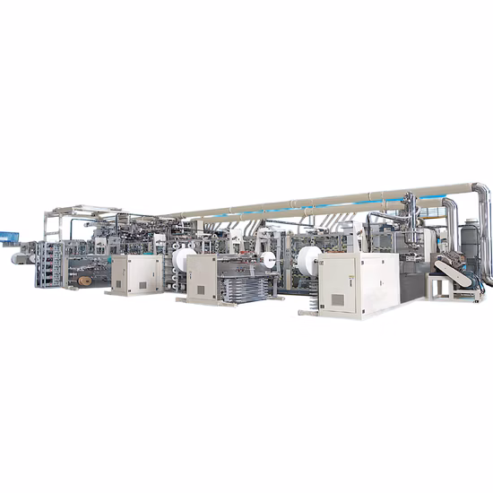 Лидер продаж, новая производственная линия, полусервоавтоматическая машина для подгузников на талии для детей, по индивидуальному заказу