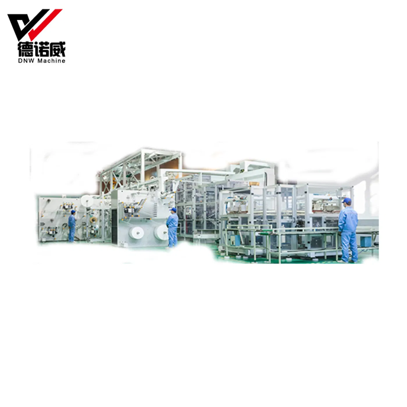 Индивидуальная китайская машина CE с полным сервоприводом для изготовления детских подгузников для изготовления детских товаров